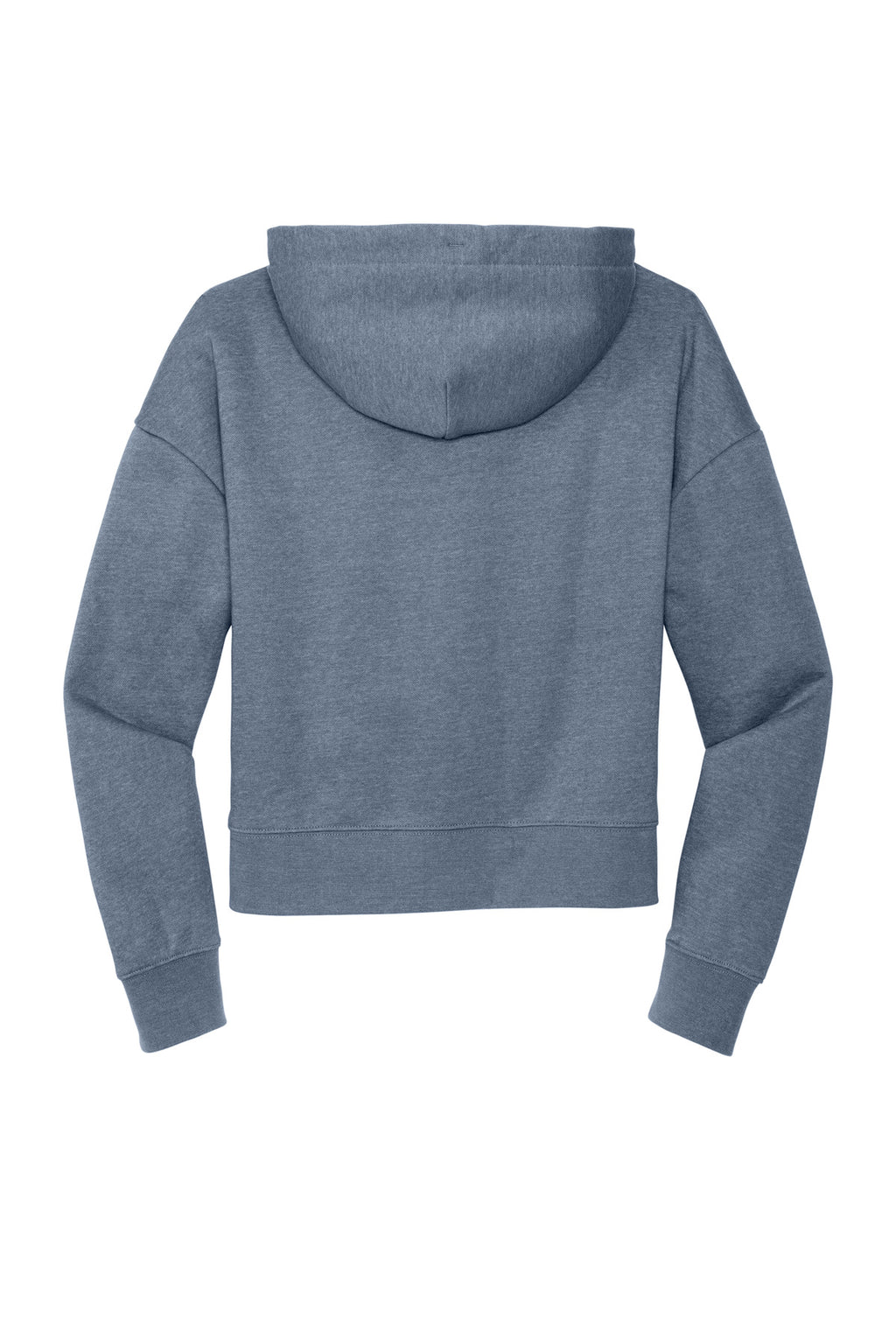 Rear View of FlntBluHtr District Women's V.I.T. Fleece Hoodie DT6101