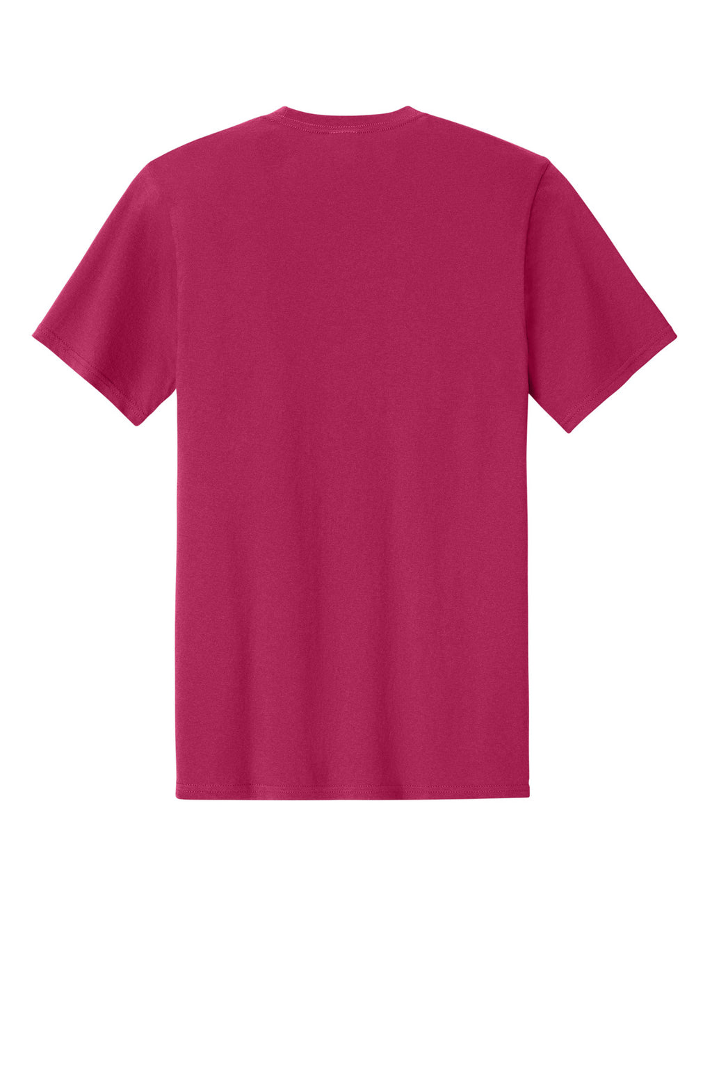 Rear View of FlushPink Port & Co Easy Cotton Tee PC43