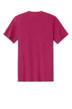 Rear View of FlushPink Port & Co Easy Cotton Tee PC43