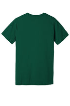 Rear View of Forest BELLA+CANVAS Unisex Jersey Short Sleeve Tee. BC3001