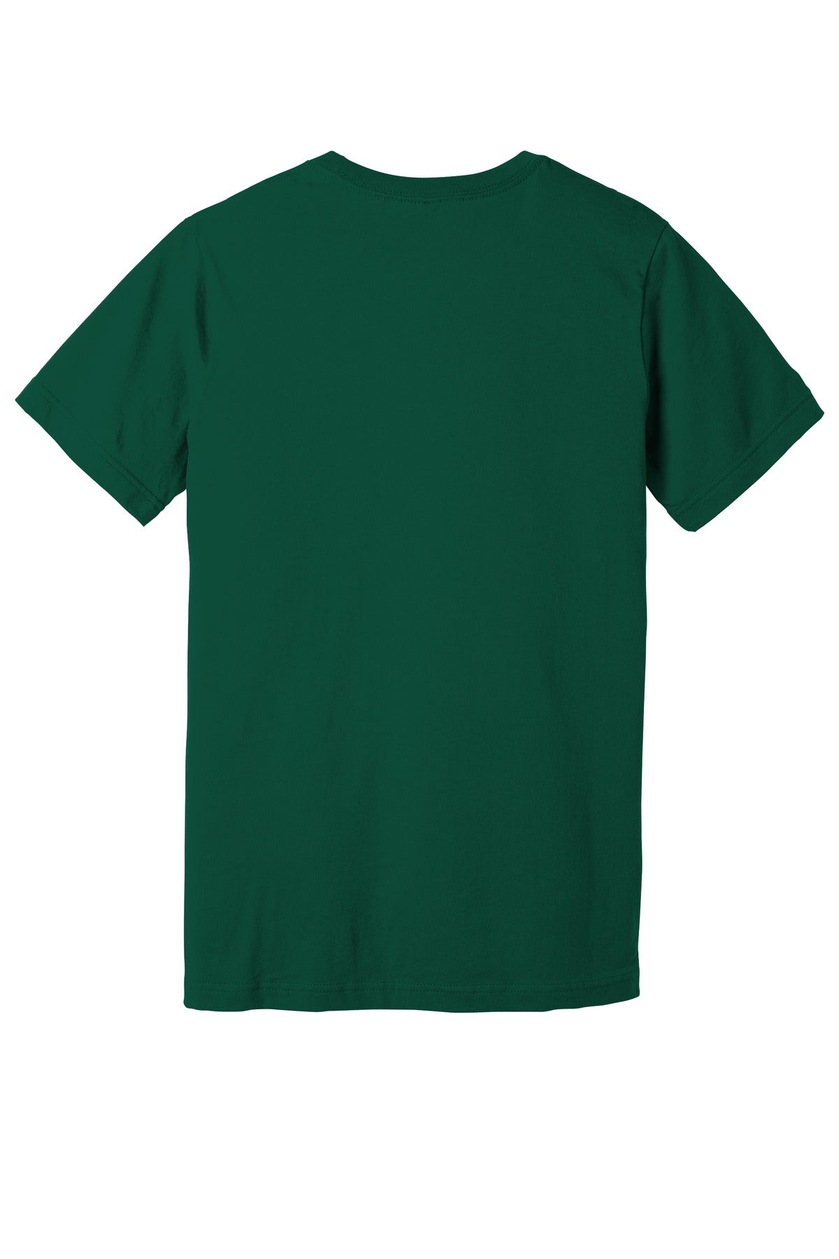Rear View of Forest BELLA+CANVAS Unisex Jersey Short Sleeve Tee. BC3001