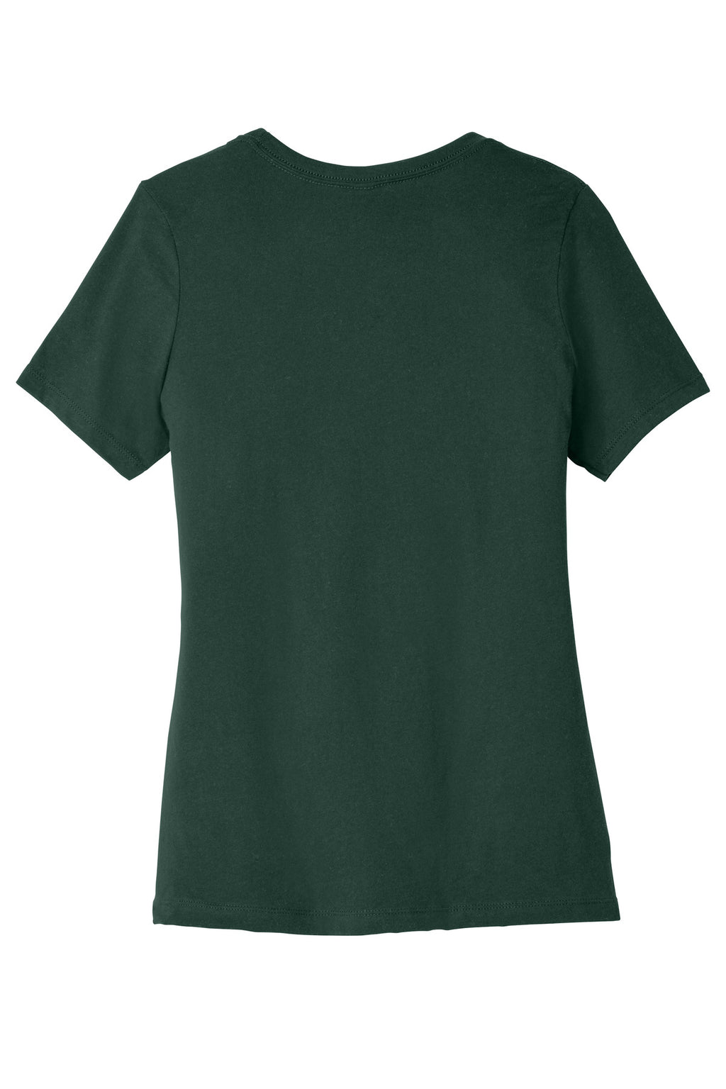 Rear View of FOREST BELLA+CANVAS Women's Relaxed Jersey Short Sleeve Tee. BC6400