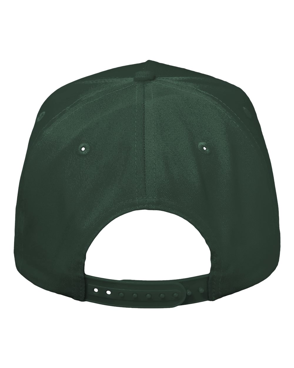 Rear View of Forest Five-Panel Twill Cap - 8869