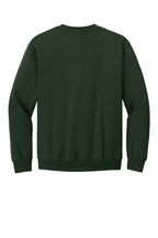 Rear View of Forest Gildan Heavy Blend Crewneck Sweatshirt. 18000