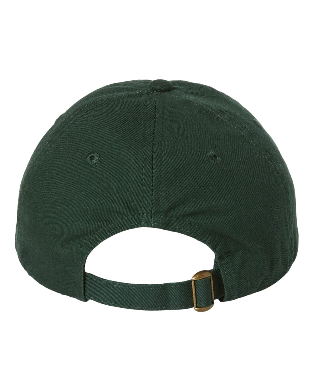 Rear View of Forest Green Bio-Washed Classic Dad Hat - VC300A