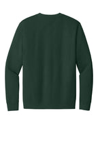 Rear View of Forest Green District V.I.T. Fleece Crew DT6104