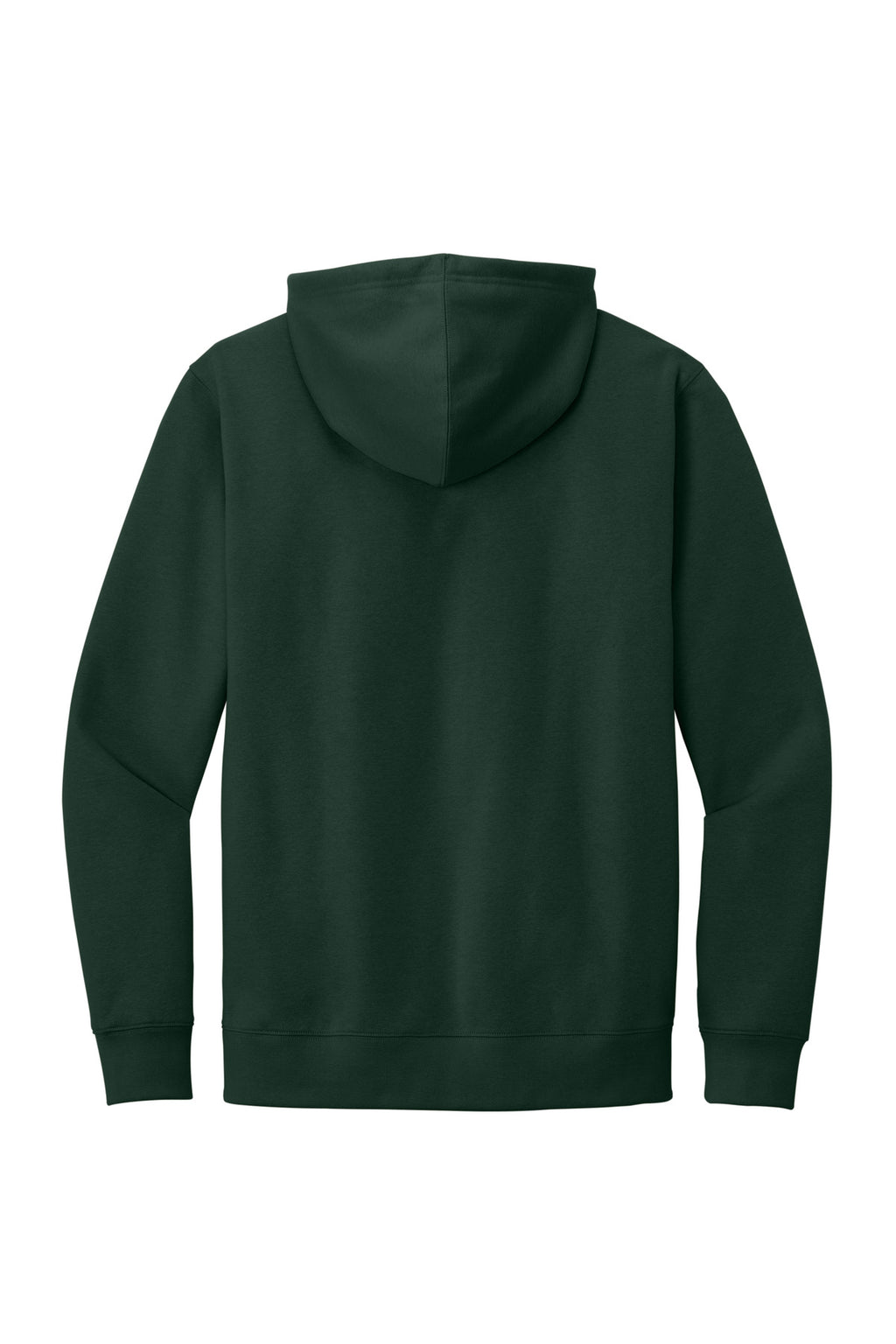 Rear View of Forest Green District V.I.T. Fleece Hoodie DT6100