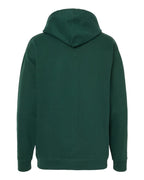 Rear View of Forest Green Midweight Hooded Sweatshirt - SS4500