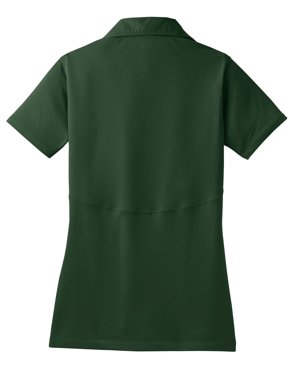 Rear View of Forest Green Sport-Tek Women's Micropique Sport-Wick Polo. LST650