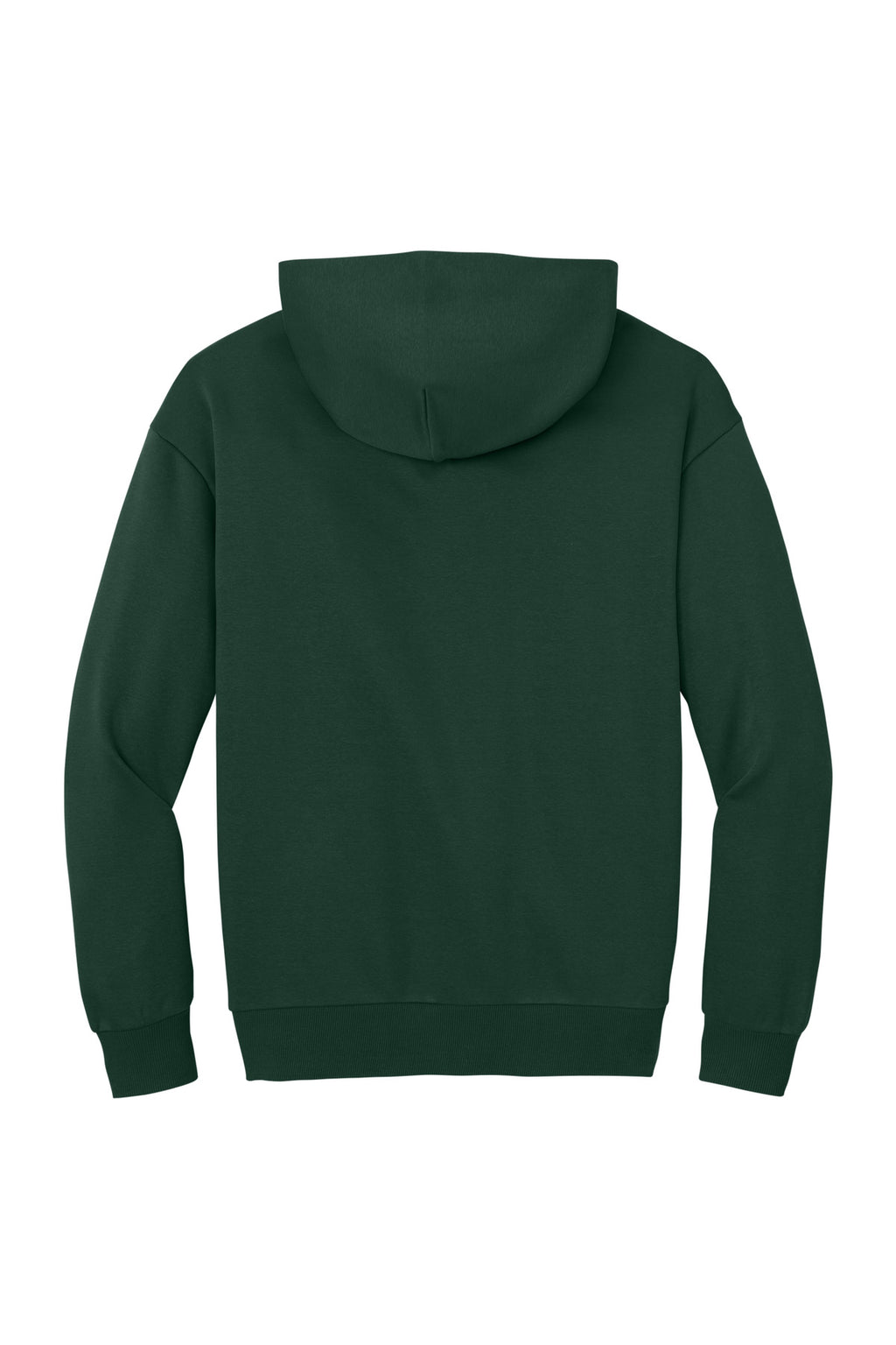 Rear View of ForestGrn District V.I.T. Heavyweight Fleece Hoodie DT6150