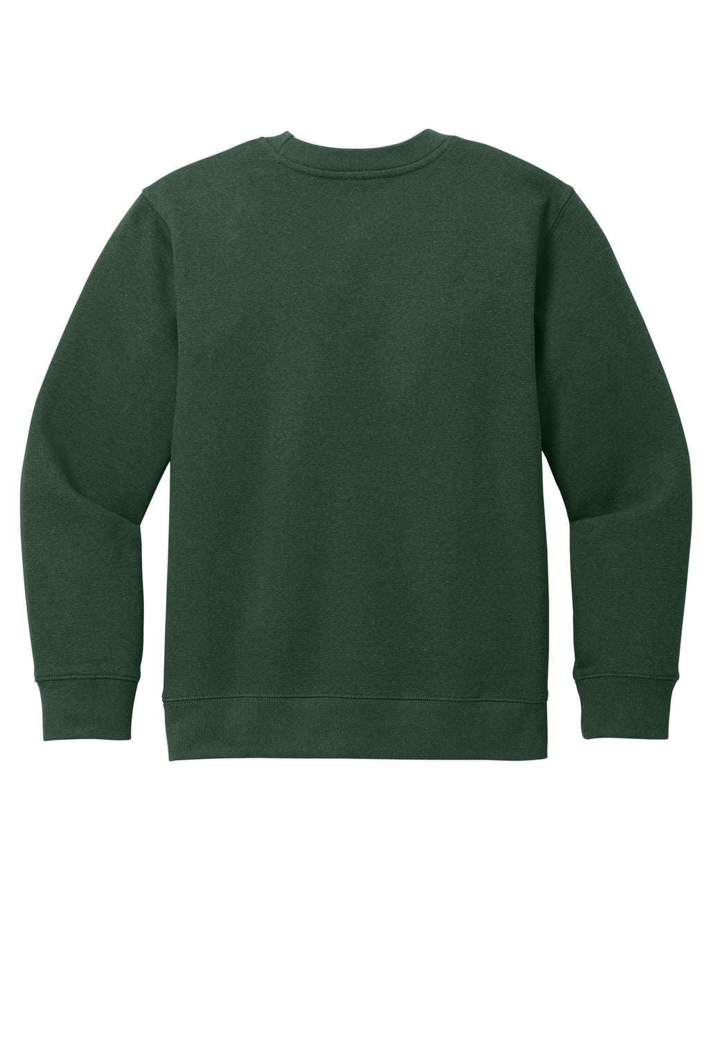 Rear View of ForestGrn District Youth V.I.T. Fleece Crew DT6104Y