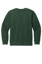 Rear View of ForestGrn District Youth V.I.T. Fleece Crew DT6104Y