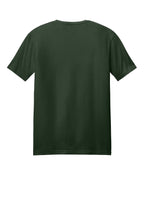 Rear View of ForestGrn Gildan Softstyle T-Shirt. 64000