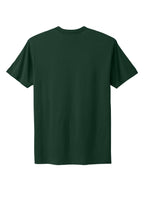 Rear View of ForestGrn Next Level Apparel Adult Cotton Tee. NL3600