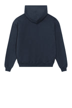 Rear View of FrenchNavy Stanley/Stella Unisex Cooper Dry Hooded Sweatshirt SXU028