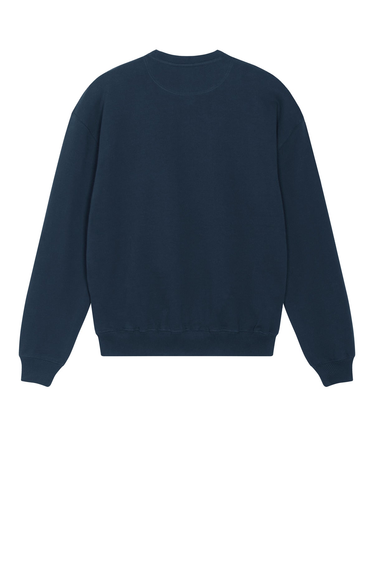 Rear View of FrenchNavy Stanley/Stella Unisex Ledger Dry Crewneck Sweatshirt SXU029