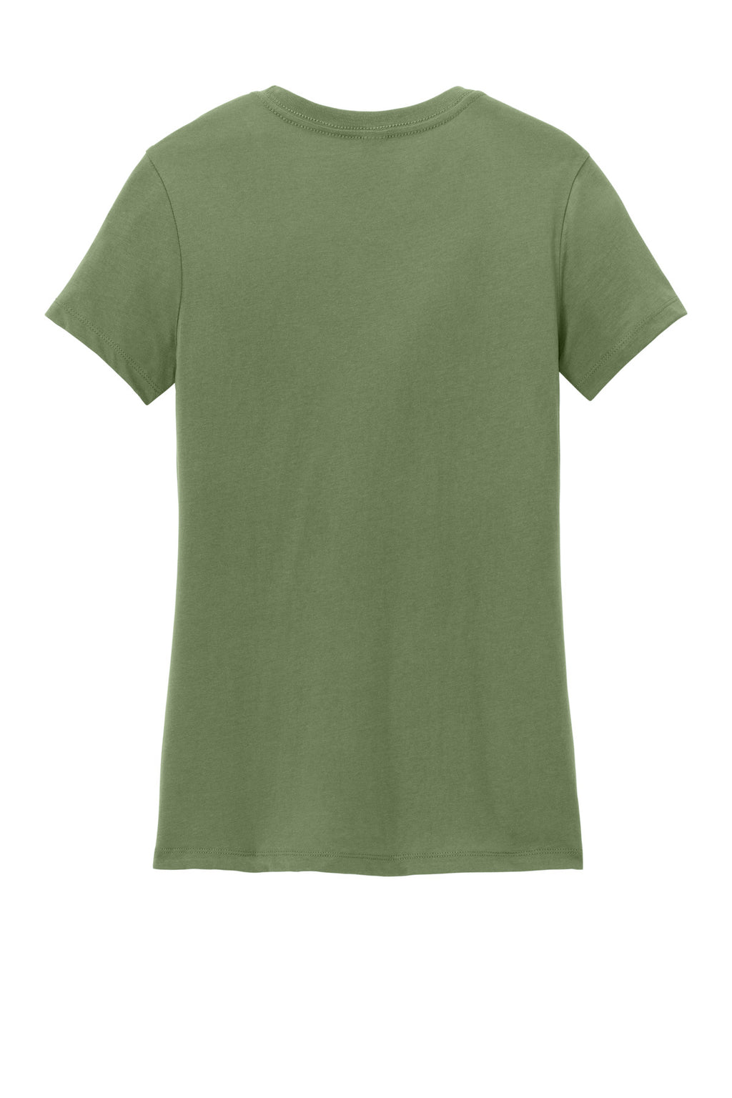 Rear View of Fresh Fatigue District Women's Perfect Weight Tee. DM104L