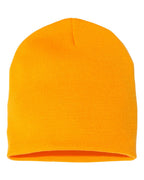 Rear View of Gold 8 1/2" Beanie - 1500KC
