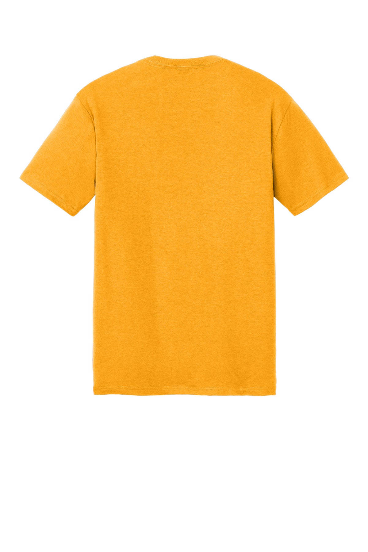 Rear View of Gold District Perfect Tri Tee. DM130