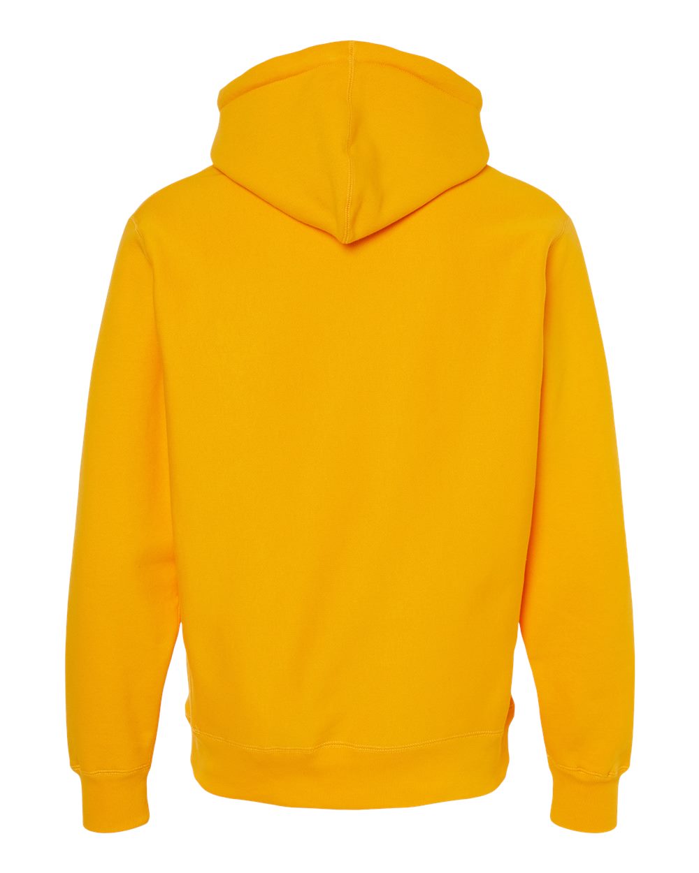 Rear View of Gold Legend - Premium Heavyweight Cross-Grain Hooded Sweatshirt - IND5000P