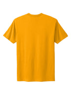 Rear View of Gold Next Level Apparel Adult Cotton Tee. NL3600