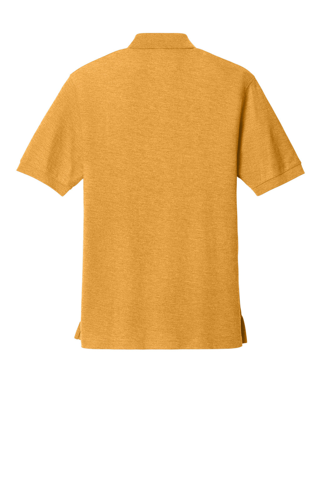 Rear View of Gold Port Authority Silk Touch Polo K500