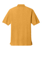 Rear View of Gold Port Authority Silk Touch Polo K500