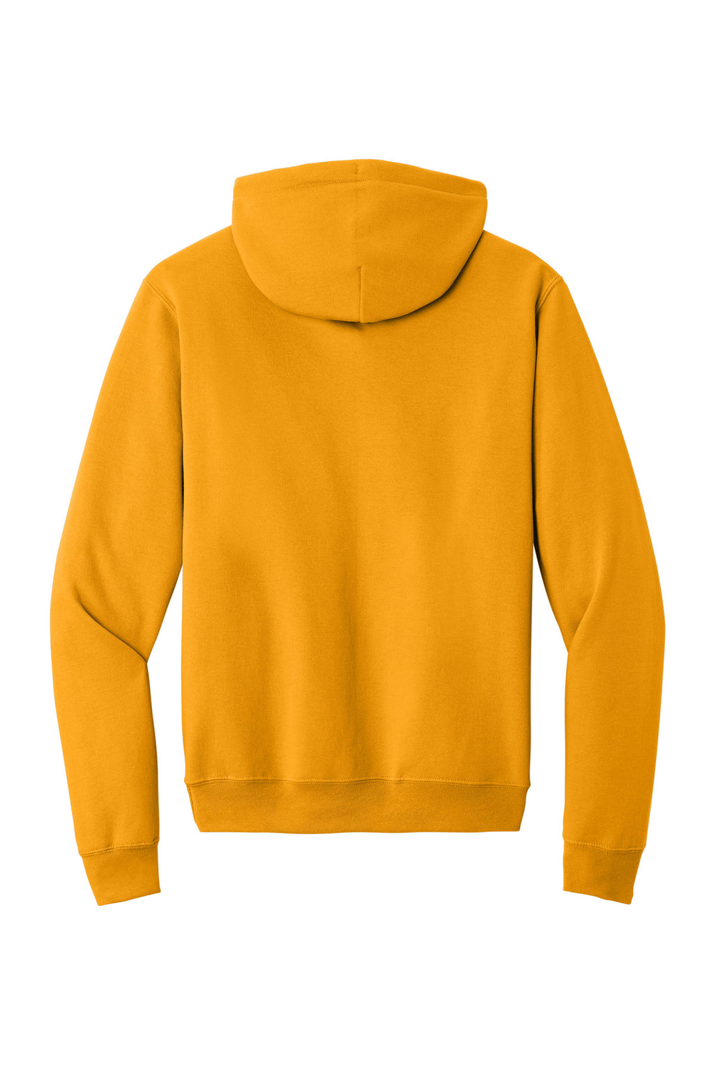 Rear View of Gold Port & Co Core Fleece Pullover Hooded Sweatshirt. PC78H