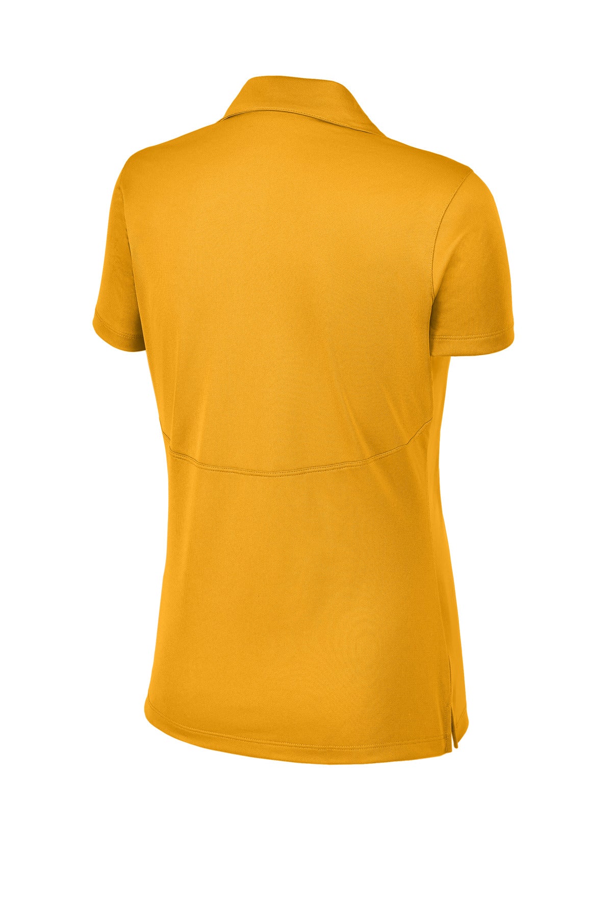 Rear View of Gold Sport-Tek Women's Micropique Sport-Wick Polo. LST650