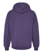 Rear View of Grape Soda Garment-Dyed Hooded Sweatshirt - GDH450