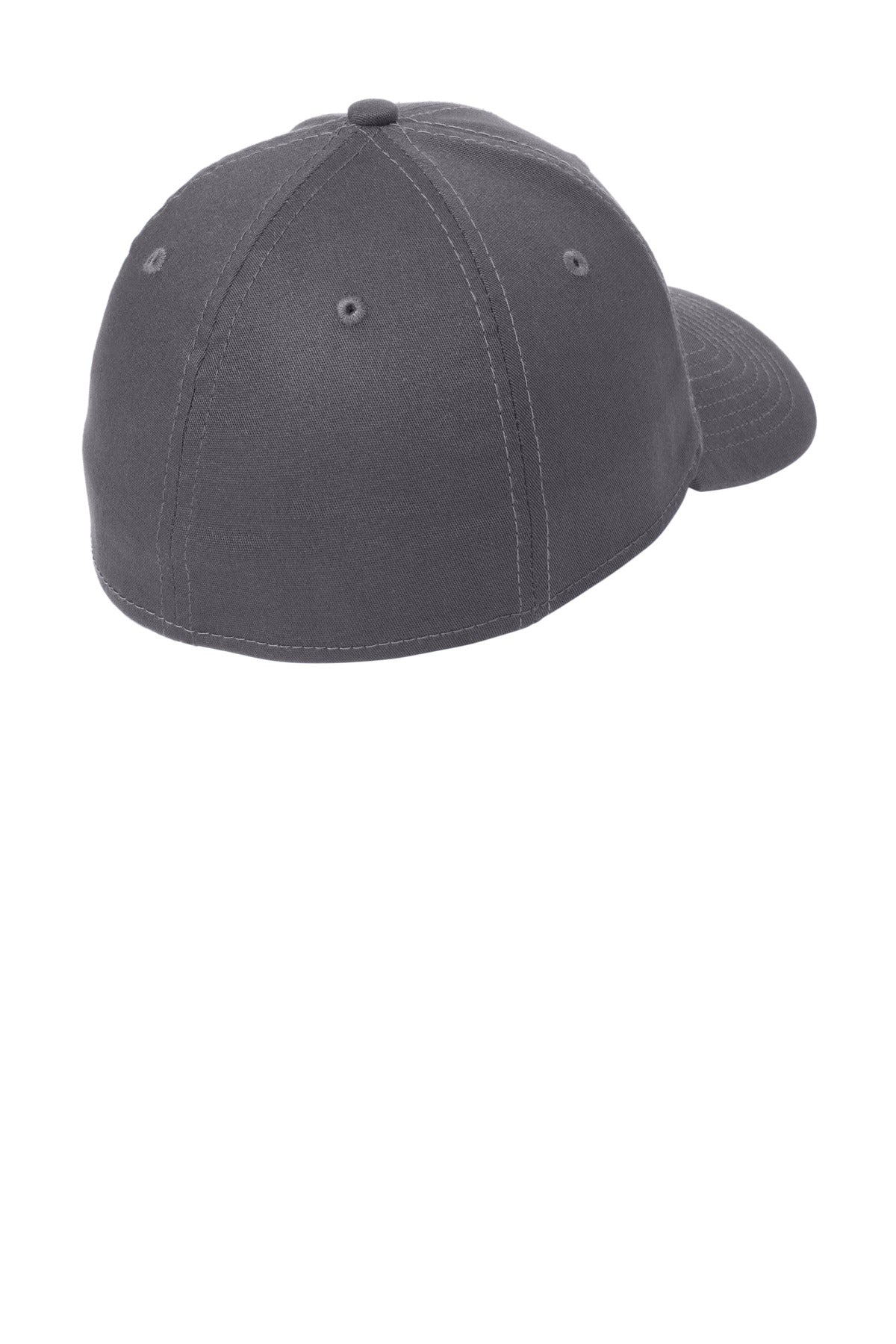 Rear View of Graphite New Era - Structured Stretch Cotton Cap. NE1000