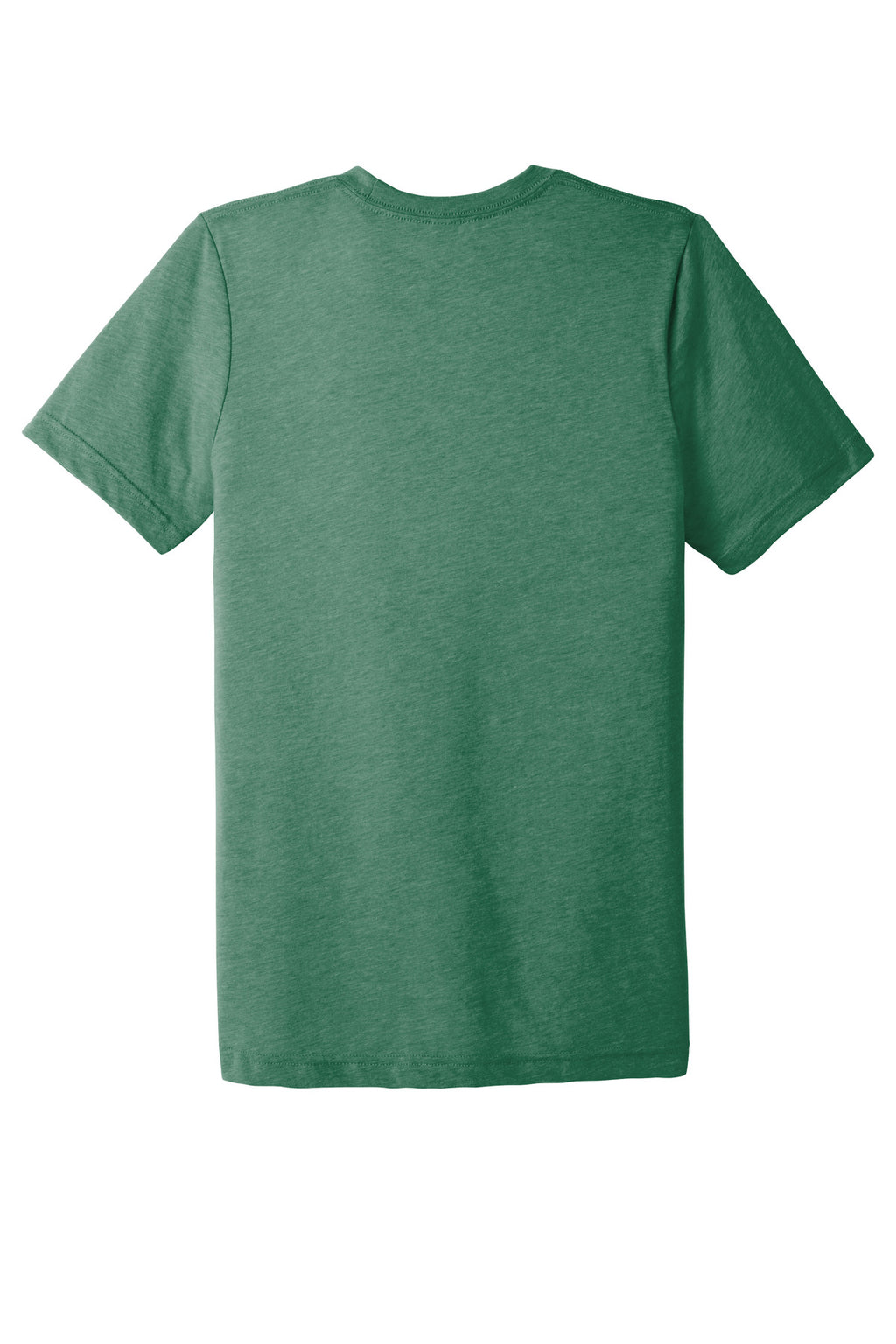 Rear View of Grass Grn TB BELLA+CANVAS Unisex Triblend Short Sleeve Tee. BC3413