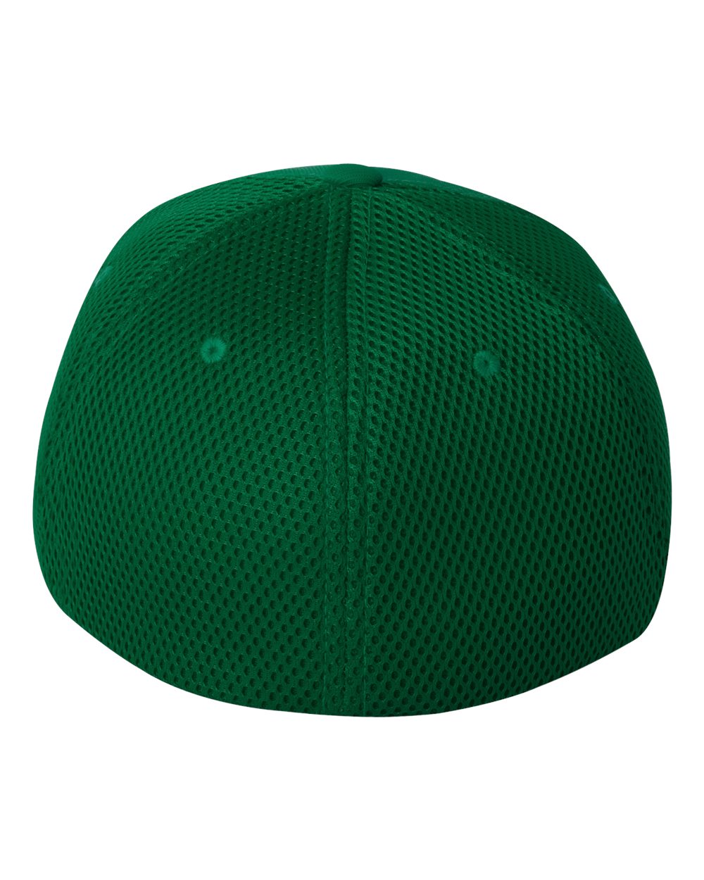 Rear View of Green Ultrafiber Mesh Cap - 6533