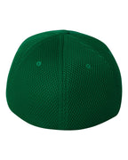 Rear View of Green Ultrafiber Mesh Cap - 6533