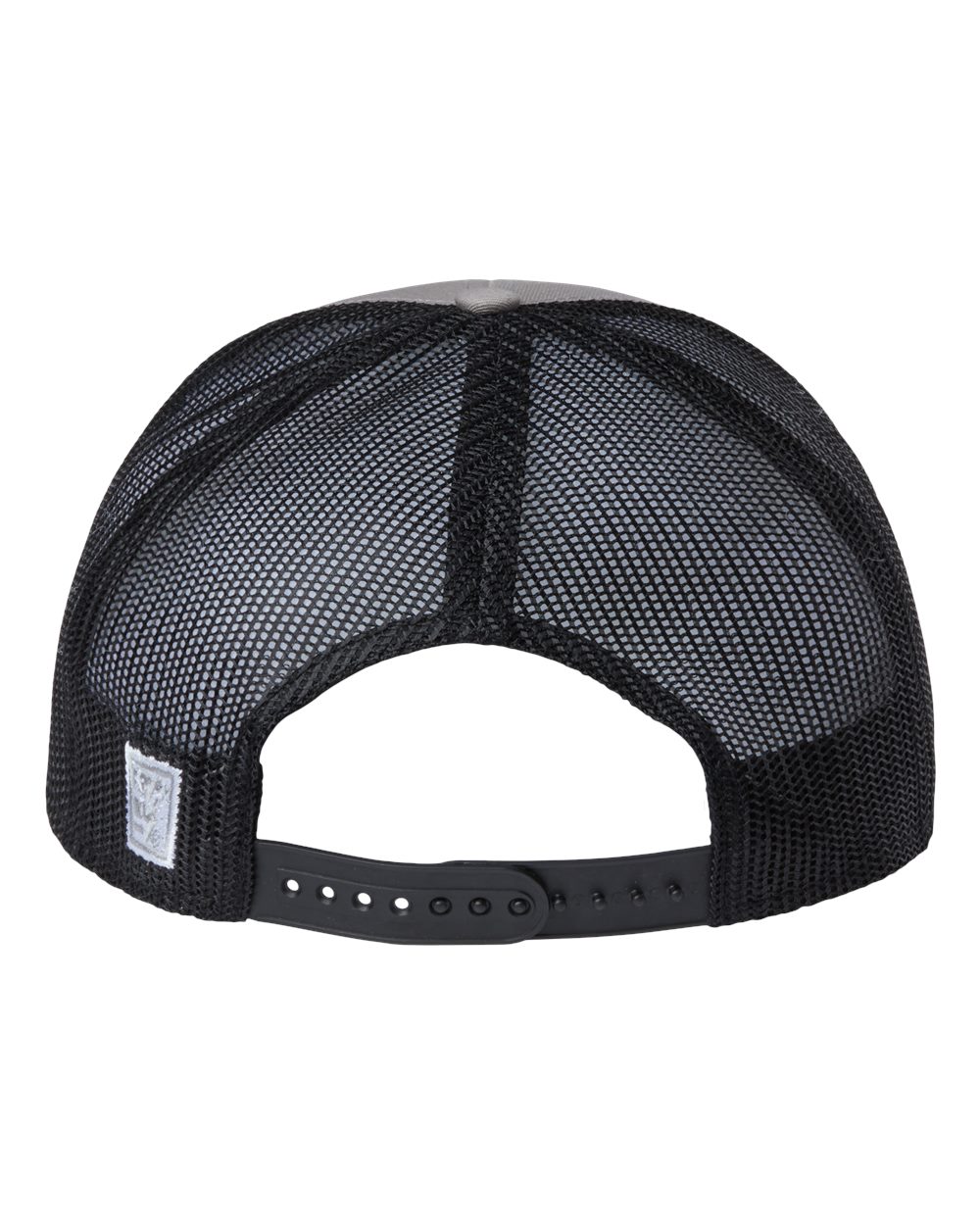 Rear View of Grey/ Black Everyday Trucker Cap - GB452E