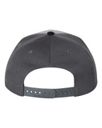 Rear View of Grey/ Charcoal/ Black Twill Back Trucker Cap - 312