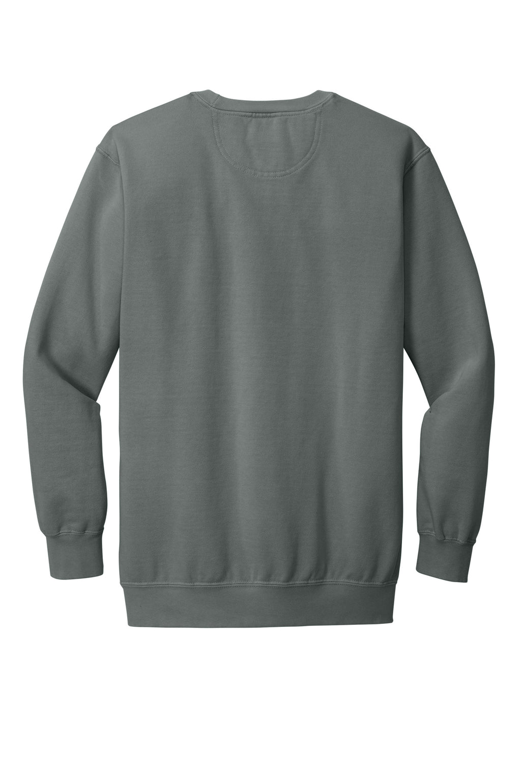 Rear View of Grey COMFORT COLORS Ring Spun Crewneck Sweatshirt. 1566