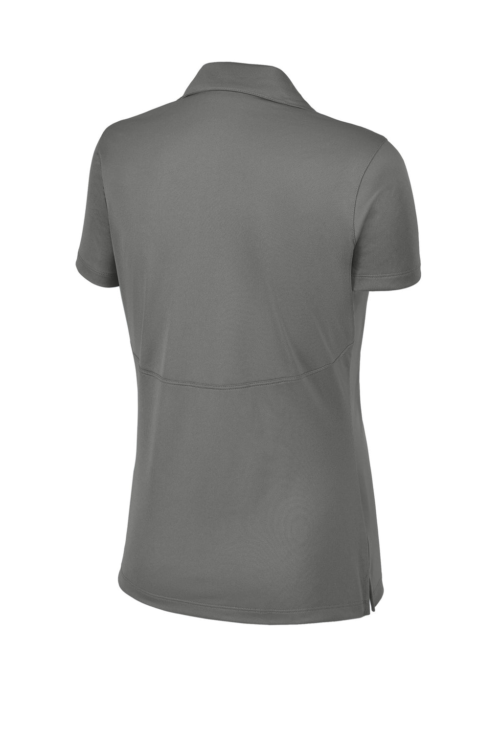 Rear View of Grey Concrete Sport-Tek Women's Micropique Sport-Wick Polo. LST650