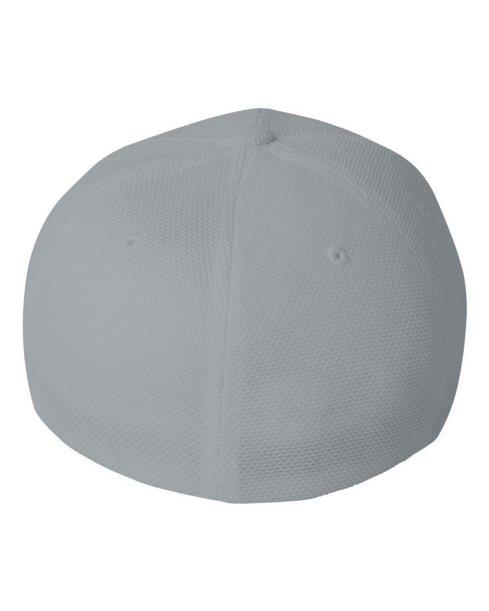 Rear View of Grey Cool & Dry Piqué Mesh Cap - 6577CD