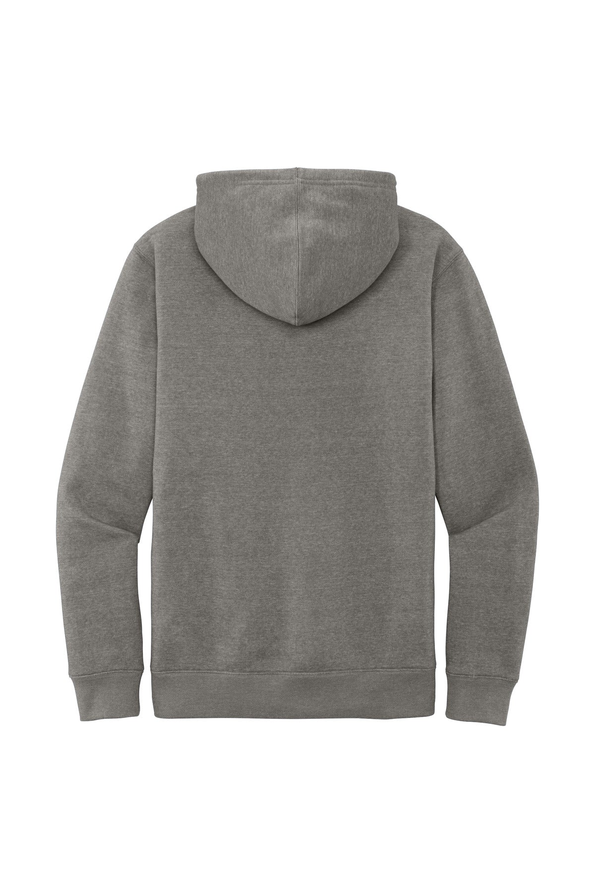 Rear View of Grey Frost District V.I.T. Fleece Hoodie DT6100