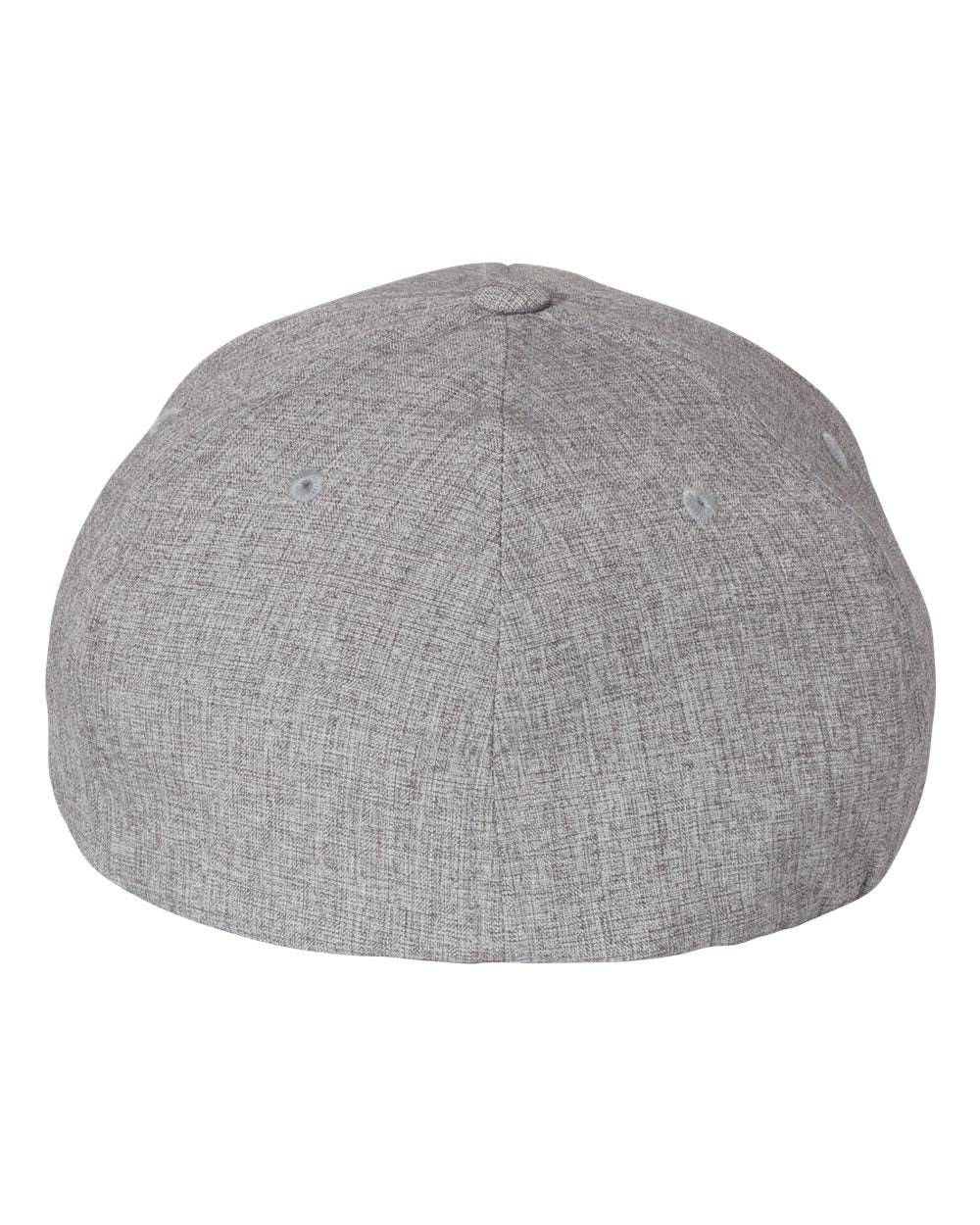 Rear View of Grey Heatherlight™ Mélange Cap - 6350