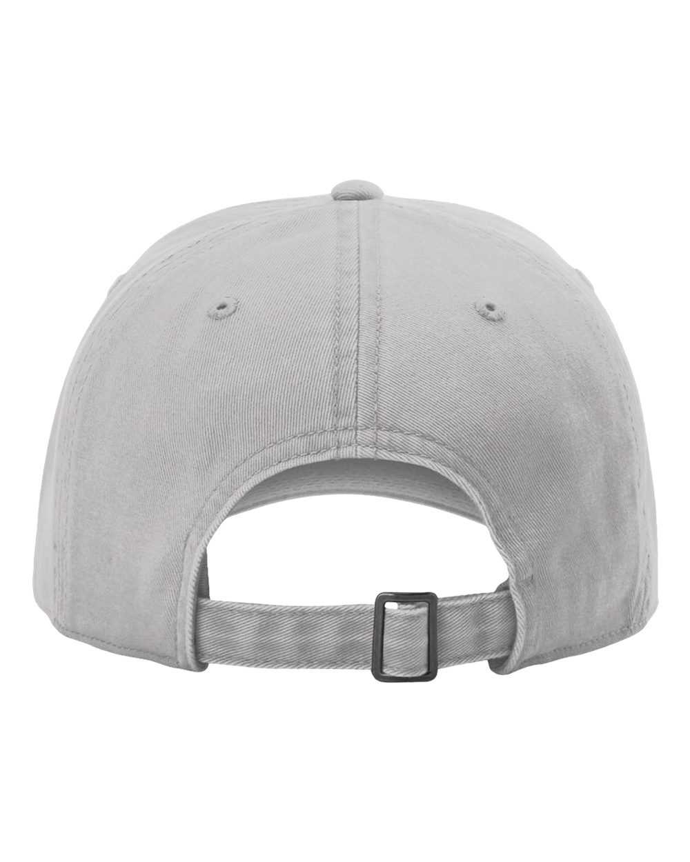 Rear View of Grey Peach Twill Dad Hat - 326