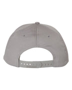 Rear View of Grey Pro Twill Snapback Cap - 212