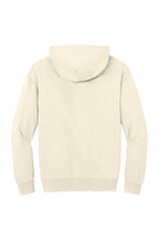 Rear View of Griege District V.I.T. Heavyweight Fleece Hoodie DT6150