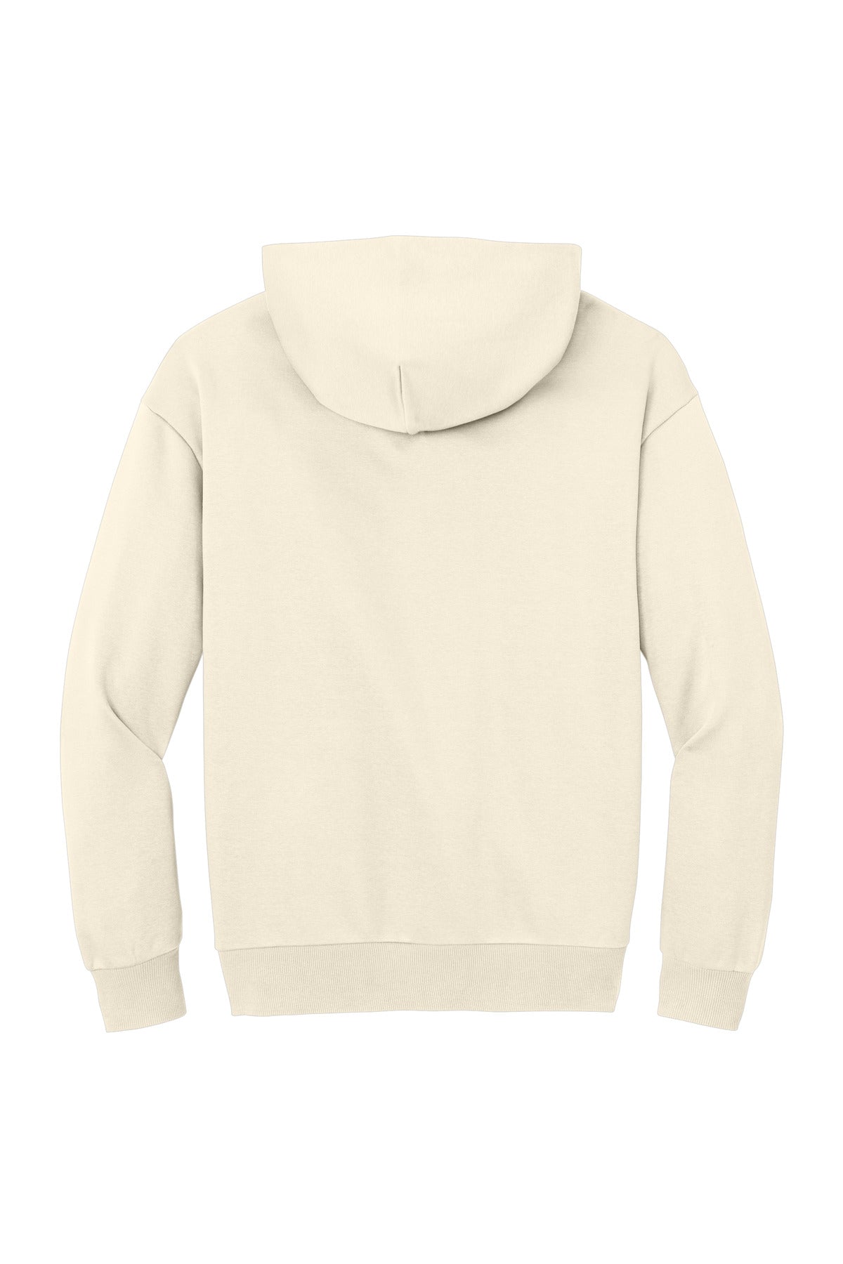Rear View of Griege District V.I.T. Heavyweight Fleece Hoodie DT6150