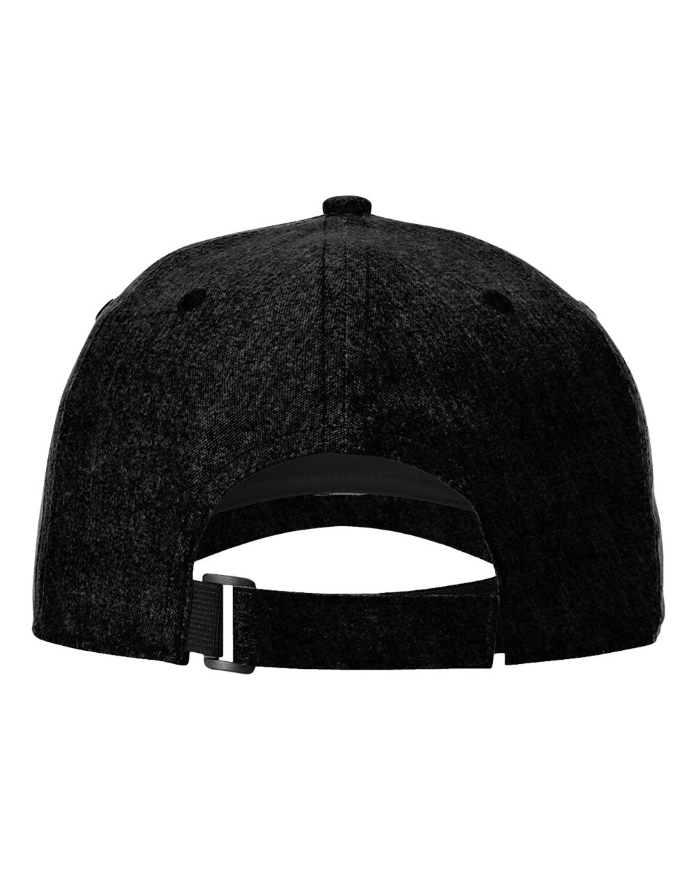 Rear View of Heather Dark Grey Sustainable Performance Cap - 224RE