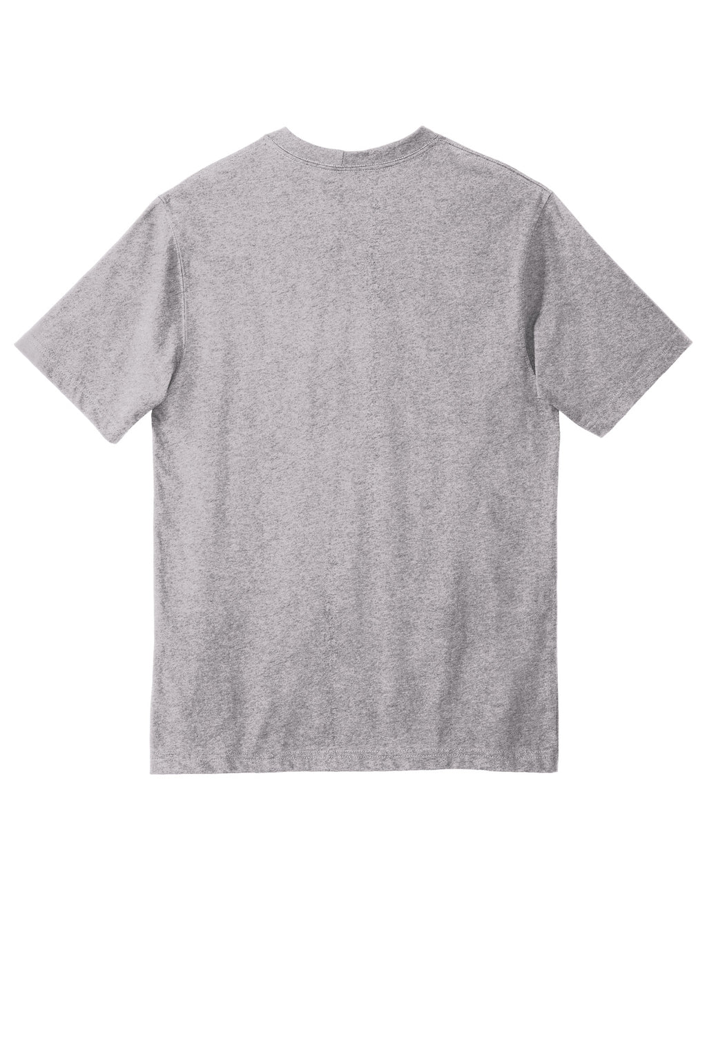 Rear View of Heather Grey Carhartt Workwear Pocket Short Sleeve T-Shirt. CTK87