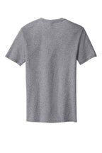 Rear View of Heather Grey District The Concert Tee DT5000