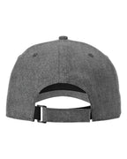 Rear View of Heather Grey Sustainable Performance Cap - 224RE