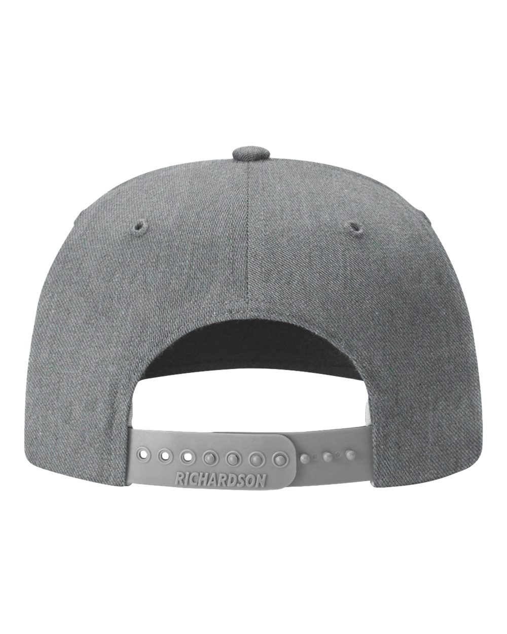 Rear View of Heather Grey Twill Back Trucker Cap - 312
